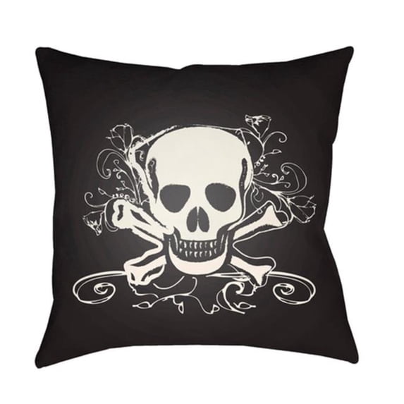 Surya PK002-1818 Punk 18 x 18 x 4 in. Throw Pillow, White - Medium