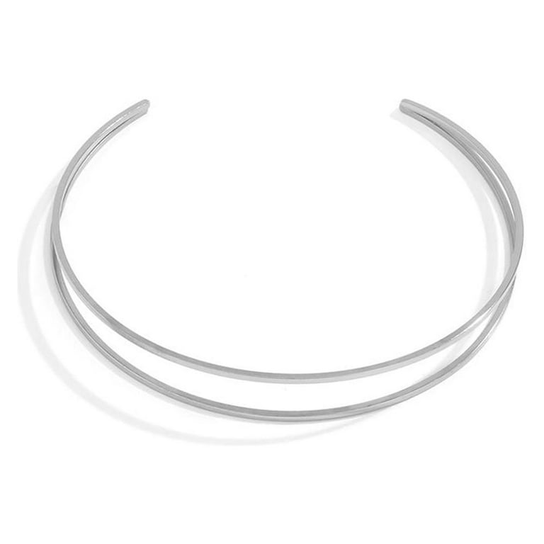 Punk Armlet Adjustable Silver Gold Minimalist Bangle Arm Bracelet