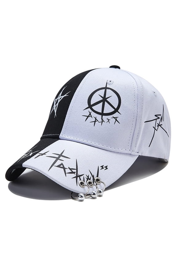 Punk Baseball Cap Graffiti Hip Hop Hat Adjustable Caps Street Accessories Clothes Summer
