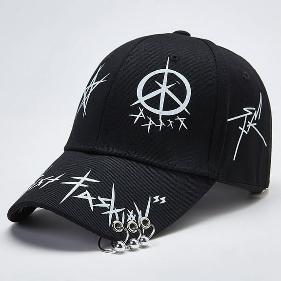 Punk Baseball Cap Graffiti Hip Hop Hat Adjustable Caps Street Accessories Clothes Summer