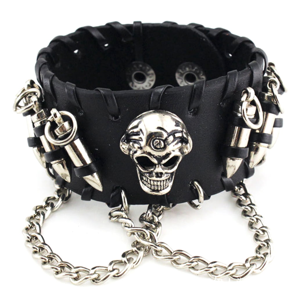 Skeleton head bracelet deals
