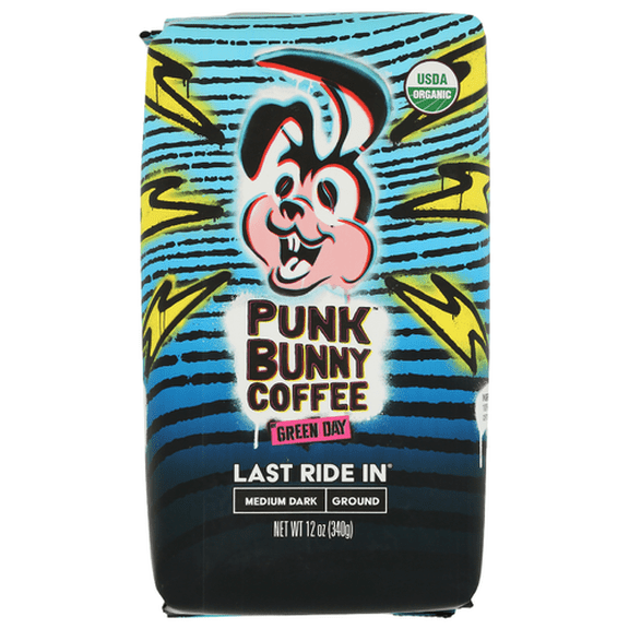 Punk Bunny Coffee Last Ride Ground Coffee 12 oz (Pack of 6)