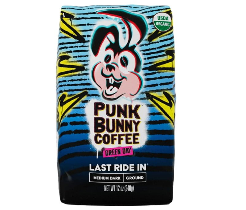 Punk Bunny Coffee Ground Ultra Dark Dark Roast Coffee 12 oz