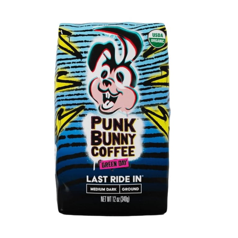Punk Bunny Coffee Ground Ultra Dark Dark Roast Coffee 12 oz