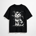 thumbnail image 1 of Punk Cat Grunge Rebel Cat Alternative Style T-Shirt, 1 of 7