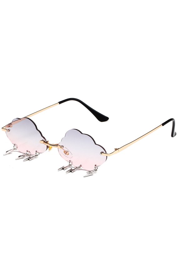 Punk Clouds and Tassels Sunglass Trendsetters for Vacation Dress Frameless Frame Rock Shades Frameless Frame