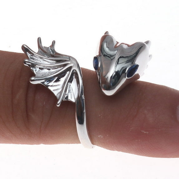 Punk Dragon Ring Personalized Copper Jewelry With Adjustable Inner Size For Men And Women Gift Box Ships Today