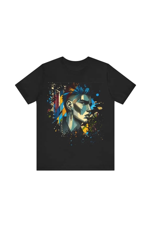 Punk Edge Graphic Fusion - Jersey Short Sleeve Tee