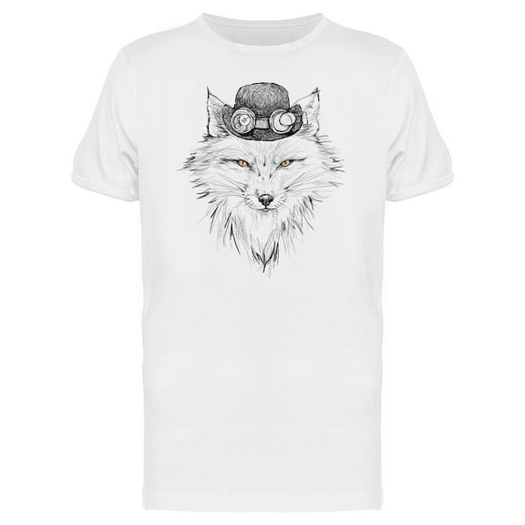 Punk Fox Graphic T-Shirt Men -Image by Shutterstock, Male x-Large