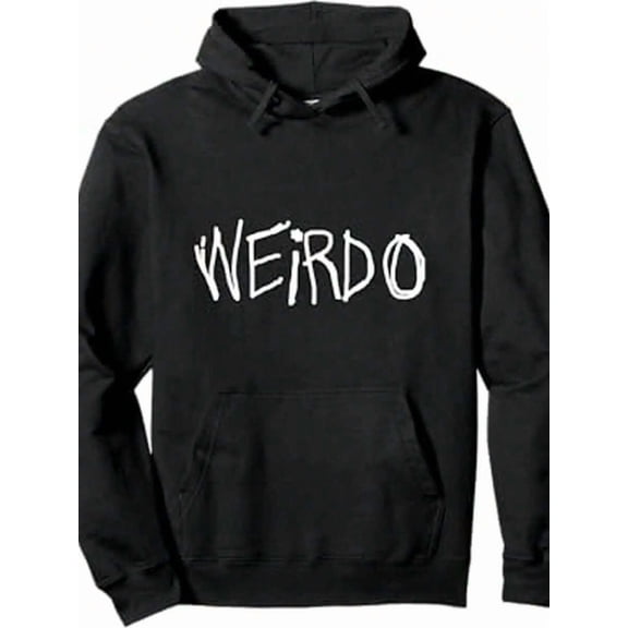 Punk - Fun 2000s Style Quirky Pullover Hoodie, 60% Cotton And 40% Polyester, Fleece-Lined Fashion Hoodie, Traditional Cut Soft Knit Fabric, Pocket, All-Season Casual Hoodie, Black, 260g Weight