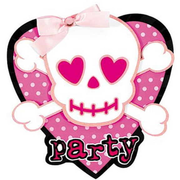 Punk Girl Novelty Invitations w/ Envelopes (8ct)