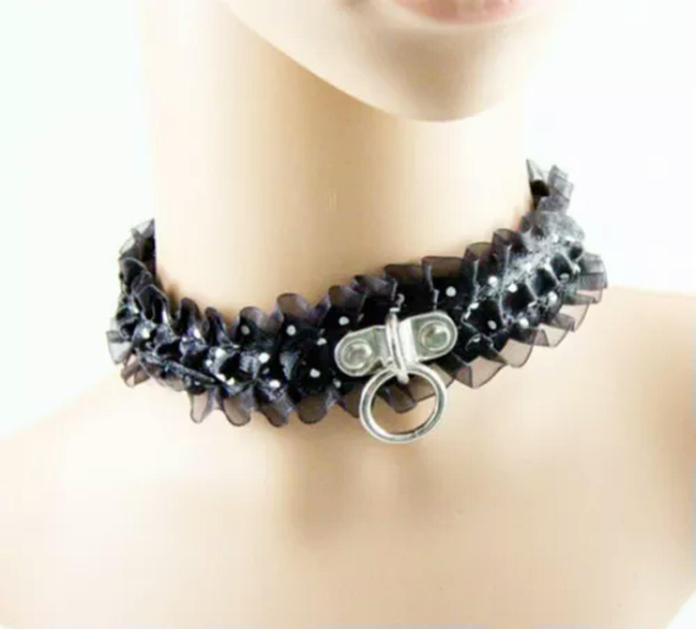 Retro Choker Aus PU Leder – Schwarzes Halsband Mit Schnalle Für Damen, Schlicht & Stylisch