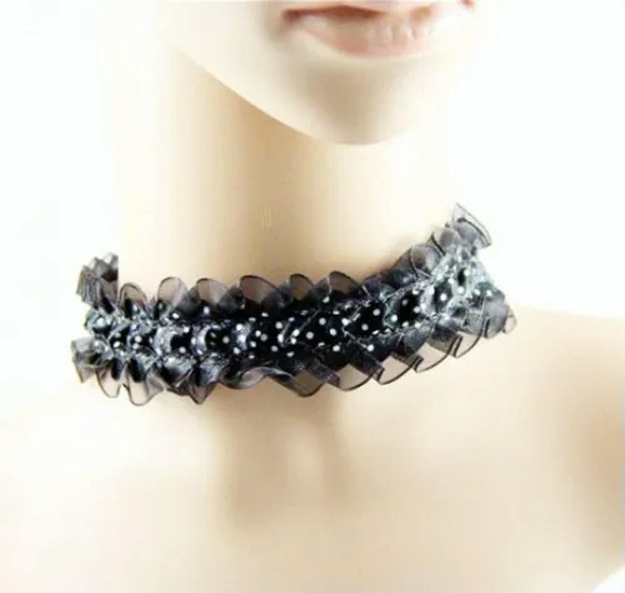 Wekicici Acrylic Cuban Chain Choker Necklace - Chunky Colorful Plastic Chain, Punk Hip Hop Style, Green