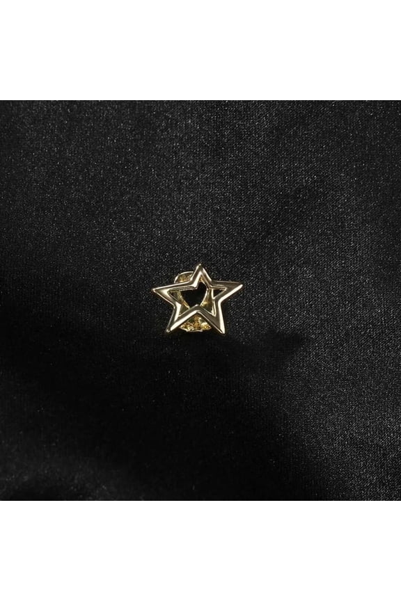 Punk Hip Hop Hollow Pentagram Star Teeth Grillz for Men Women Fashion Silver Color Teeth Caps Halloween Jewelry Accessories