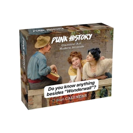Punk History 2026 Day-To-Day Calendar: Classical Art, Modern Attitude, (Paperback)