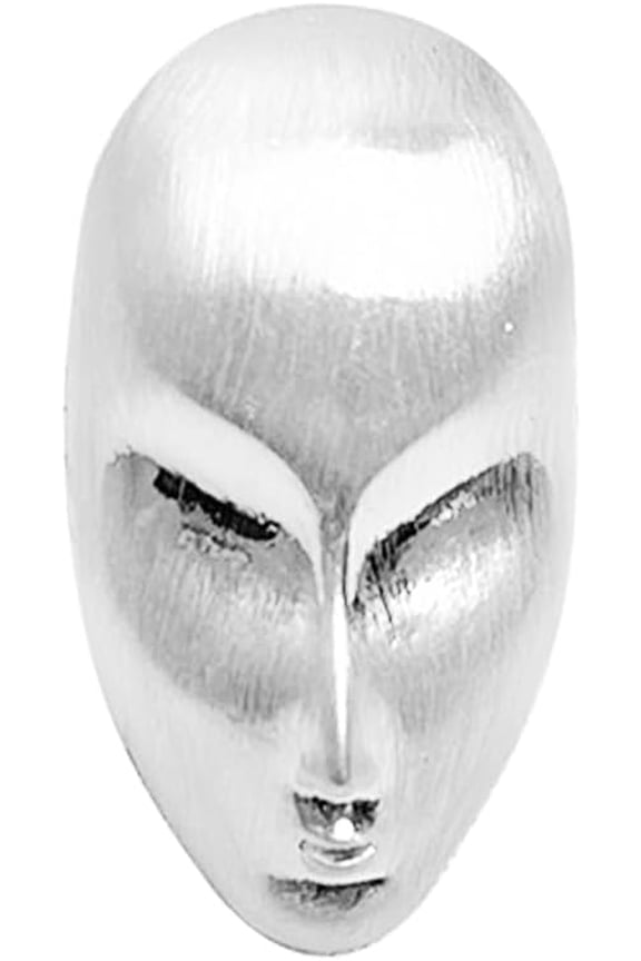 Punk Human Face Ring for Women Men Elastic Adjustable Statement Band Exaggerated Abstract Art Jewelry Unique Stretchable Fashion Rings Comfort Fit Unisex