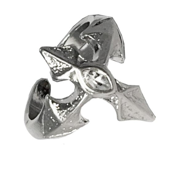 Punk Inspired Openable Crosses Ring Gothic Jewelry Allergy Proof Metal For Daily Wear