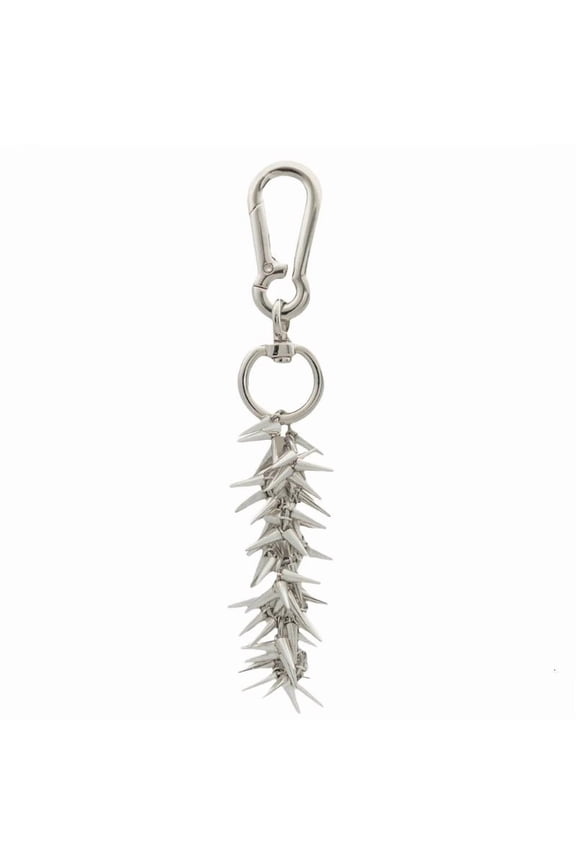 Punk Inspired Spiked Chain Keyring Alloy Gothic Decoration Piece Key Holder