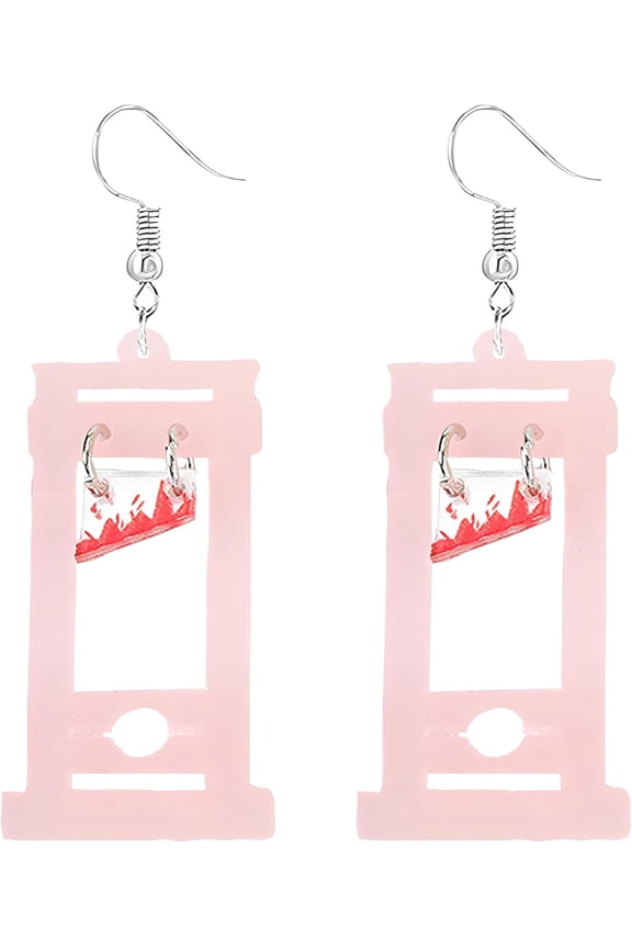 Punk Knife Earrings Gothic Dagger Sword Drop Vintage Scissors Kitchen Jewelry