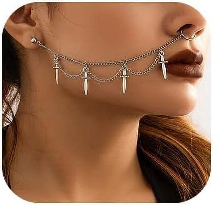 Fake nose to ear chain top