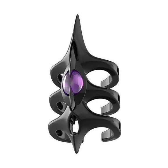Punk Open Ring, Simple Stylish Irregular Design, Unisex Alloy Electroplated Keel Ring, Adjustable Silver or Dark Tone