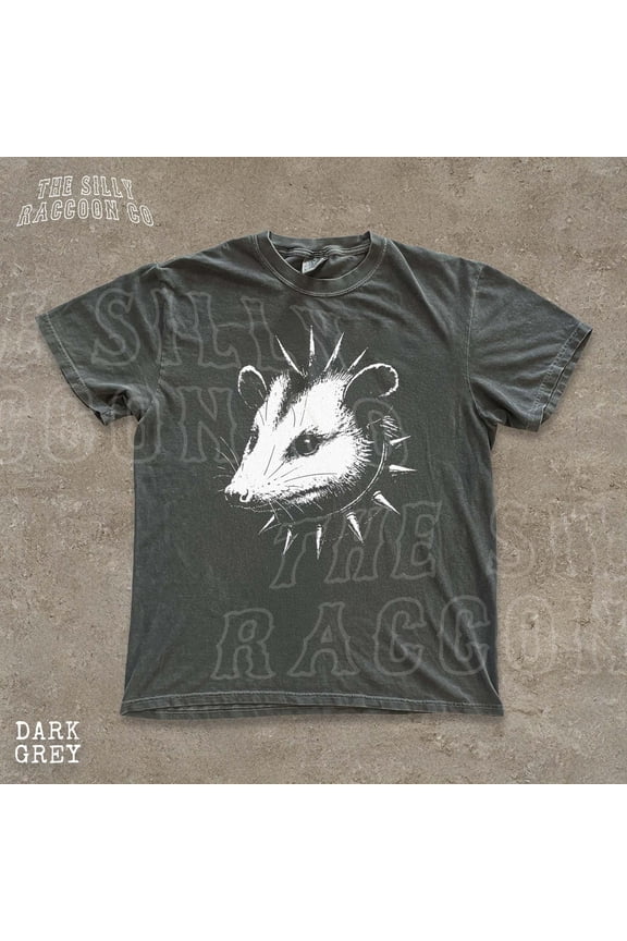 Punk Opossum Weirdcore Shirt Vintage Band Style Tee Skater Punk Alt Fashion Grunge Aesthetic Clothing Gift For Animal Lover