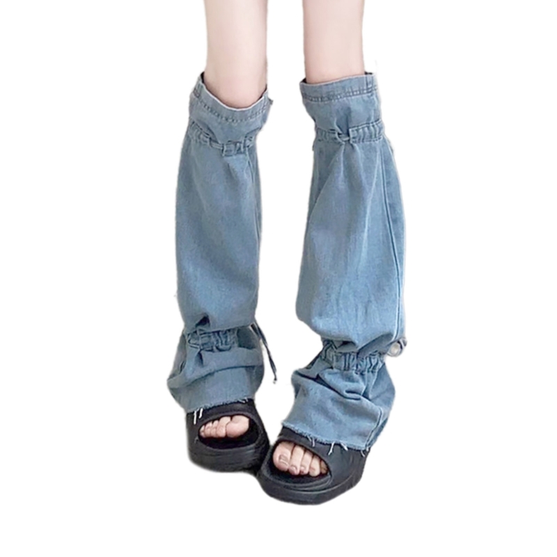 punk-pleated-jeans-leg-warmers-with-drawstring-bandages-harajuku-leg