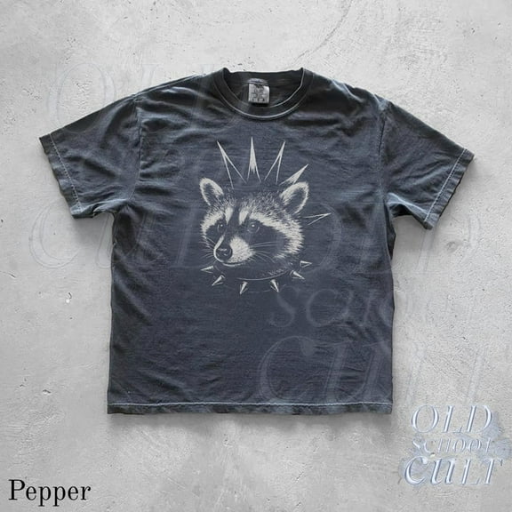 Punk Raccoon Tshirt, Retro Y2k Punker Raccoon Shirts, Rocker Shirts, Rock Gifts, Funny Graphic Shirts