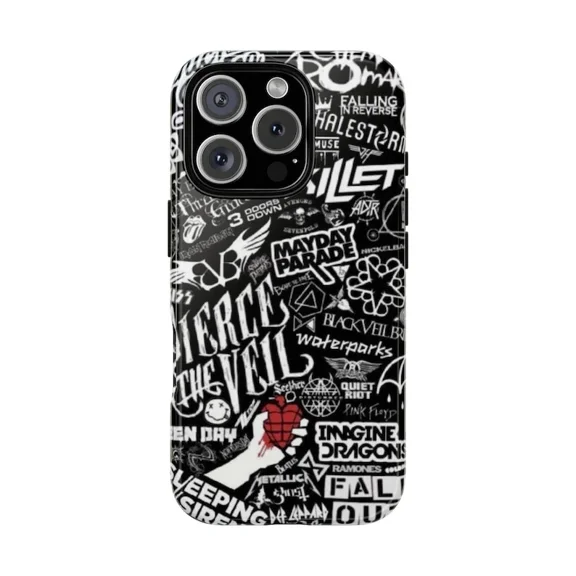 Punk Rock Band Music Lover Protective Case for iPhone 11 12 13 14 15 16 17 Pro Max