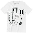 thumbnail image 1 of Punk Rock Dinosaur Funny Looking Cartoon T-rex Men's T-Shirt, 1 of 4