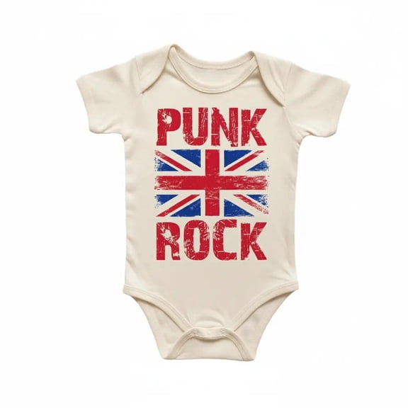 Punk Rock England Newborn Baby Bodysuit