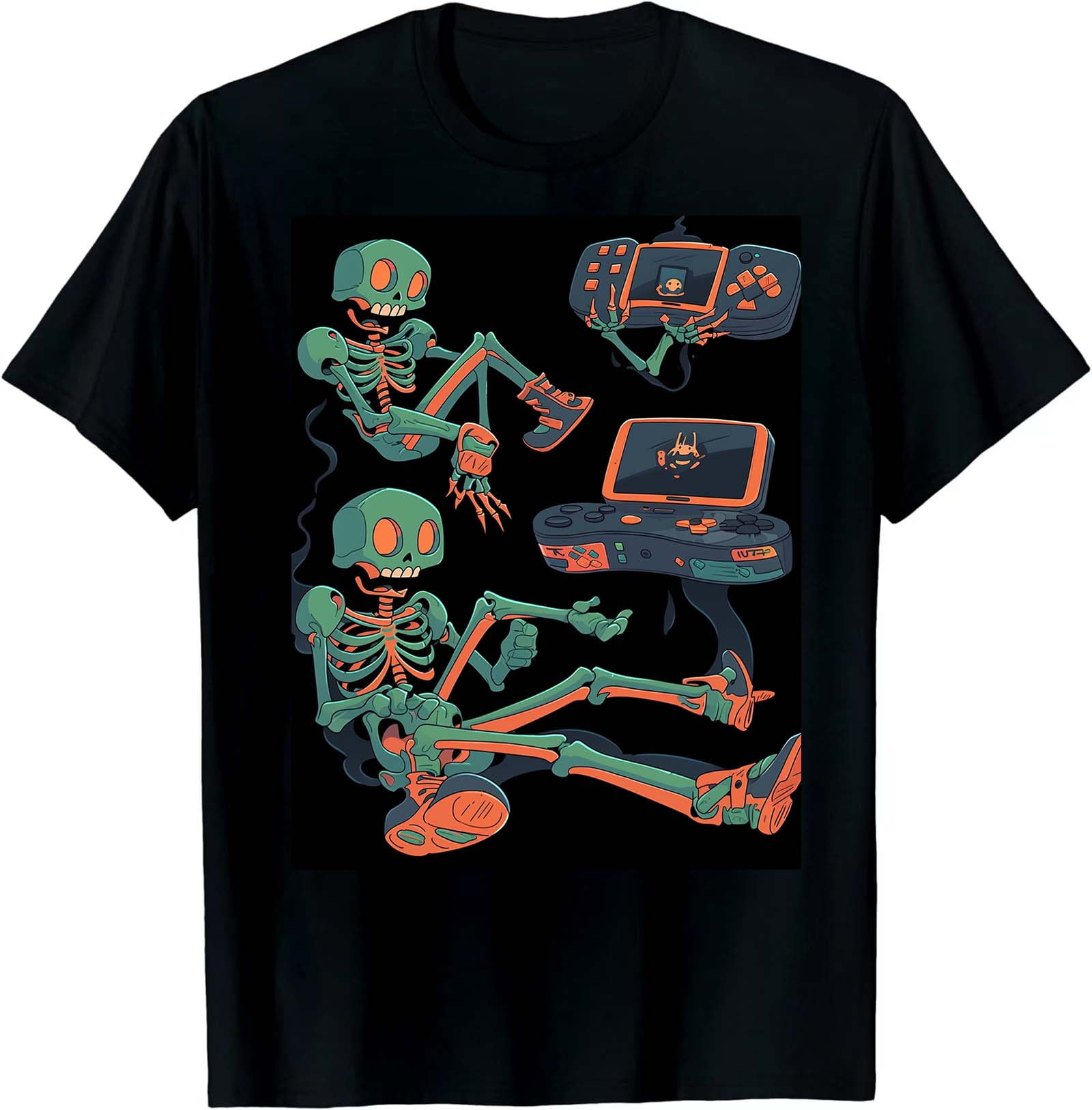 Punk Rock Halloween Bash: Cartoon Skull Tee - Walmart.com