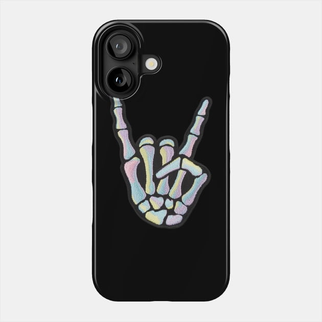 Punk Rock Skeleton Hand Cool Rocker Halloween Tough Case for iPhone 11 ...