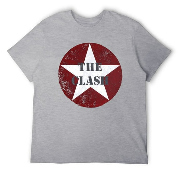 Punk Rock Star Graphic Tee, Vintage Music Inspired T-Shirt, Retro Band Logo Apparel Gray-style S