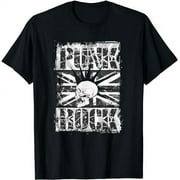 Punk Rock T-Shirt Vintage UK Flag Concert Music British Tee