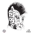 thumbnail image 1 of Punk Sexy Cat Jaguar - 5" Vinyl Sticker - For Car Laptop I-Pad - Waterproof Decal, 1 of 1