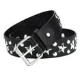 thumbnail image 1 of Punk Style Belt Edgy Punk Rock Rivet Belt with Square Rivets Metal Inlays Adjustable Straps Alternative Fashion Accessory Square Rivets Belt, 1 of 8