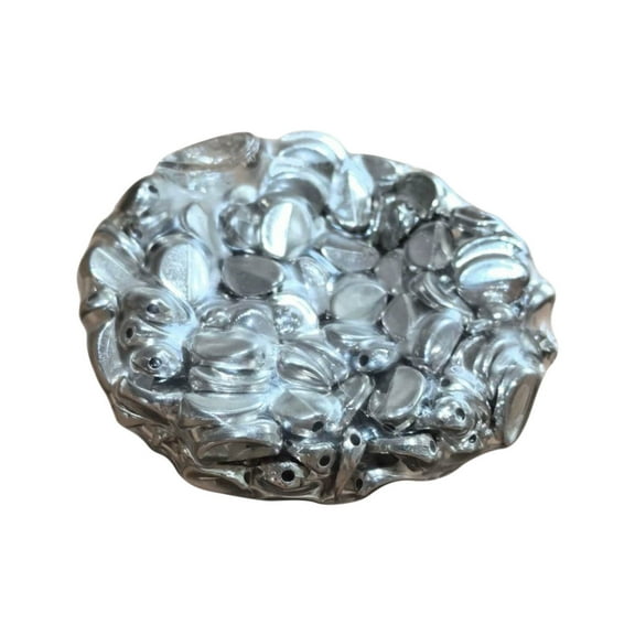 Punk Style Metallic Popcorn Fidget Ball Desktop Decor, Squeezable Noisy Table Ornament for Home & Office Stress Relief Gadget