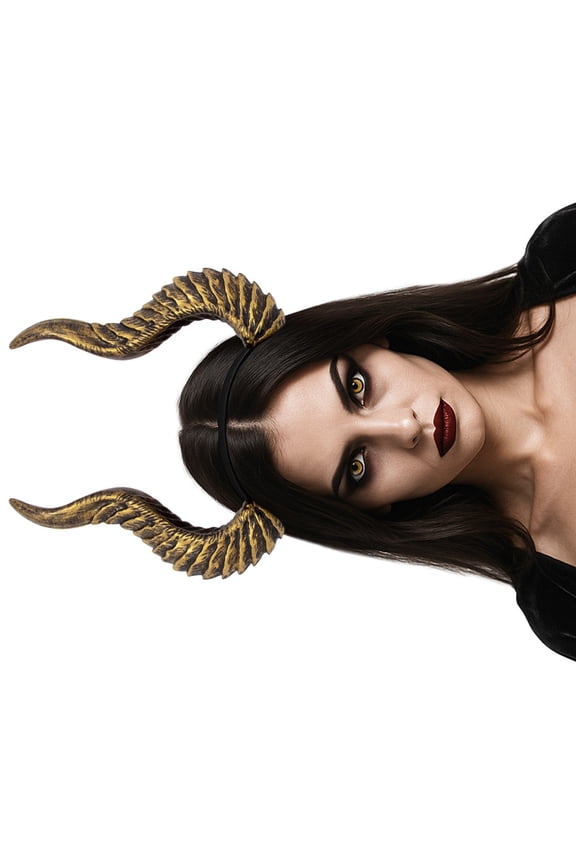 Punk Styles Adjustable Devil Horn Headbands Elegant Hair Accessory For Women Men Parties Weddings