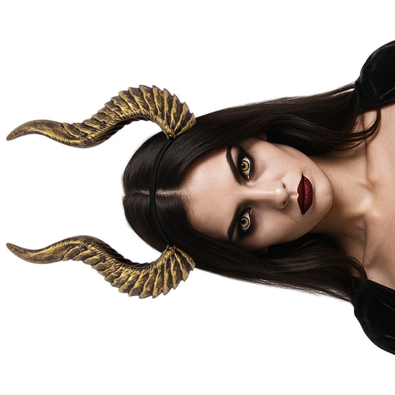 Punk Styles Adjustable Devil Horn Headbands Elegant Hair Accessory For Women Men Parties Weddings