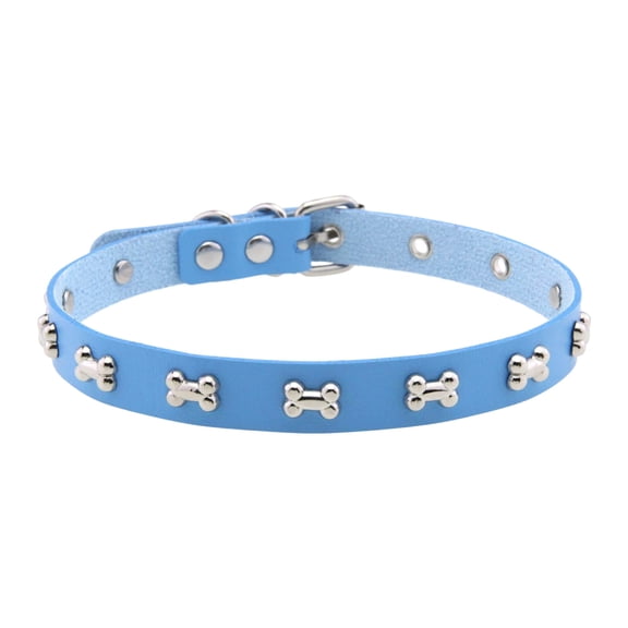 Punk Styles Leather Chokers Necklace With Bone Charm Adjustable Closure For Edgy Streetwear Fashion