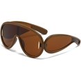 thumbnail image 1 of Punk Sunglasses Women Men Hip Hop One Piece Sun Glasses UV400 Shades Mirror Eyewear, 1 of 8