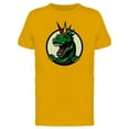 thumbnail image 1 of Punk T-Rex Circle Logo T-Shirt Men -Image by Shutterstock, Male Medium, 1 of 2