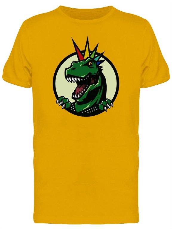 Punk T-Rex Circle Logo T-Shirt Men -Image by Shutterstock, Male Medium