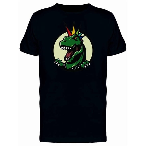 Punk T-Rex Circle Logo Tee Men's -Image by Shutterstock