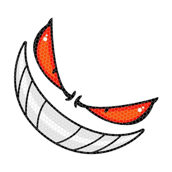 Punk Themed Raised Eye Sticker Not Reflective Sticker Demons Eye Car Decal for Vehicle Exteriors