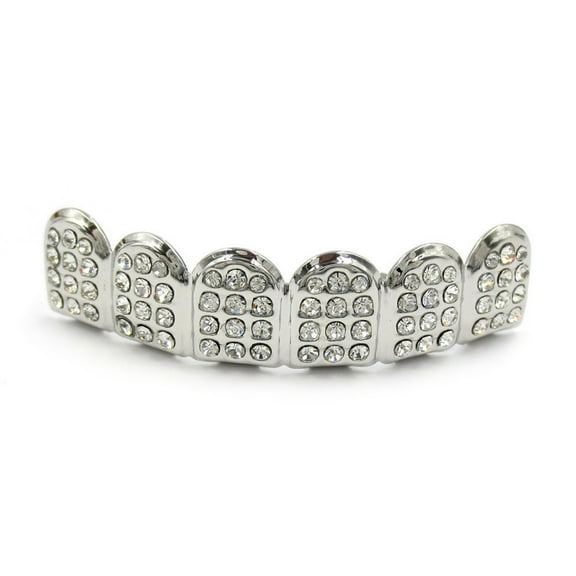 Punk Tooth Decorative with Teeth Top&Bottom All-match for Rapper Costume Teeth Jewelry Accs