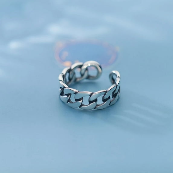 Punk Vintage Hollow Chains Rings For Women Gothic Antique Jewelry ...