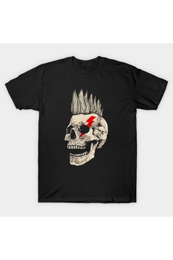 Punks Not Dead Vintage 70s British Rock and Roll Anarchy Slogan T-Shirt