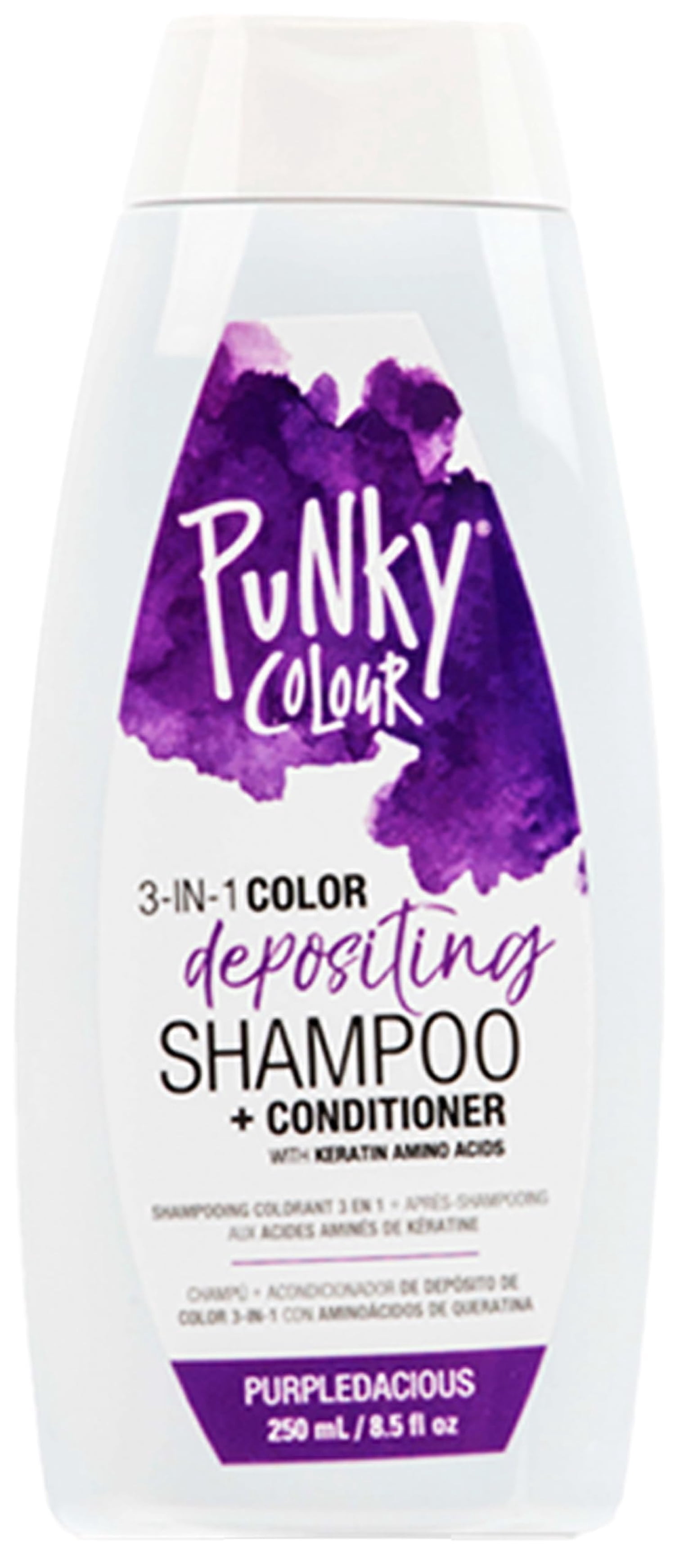 Punky Colour Vegan 3-in-1 Color Depositing Conditioner, Purpledacious, 8.5 fl oz / 250 ml
